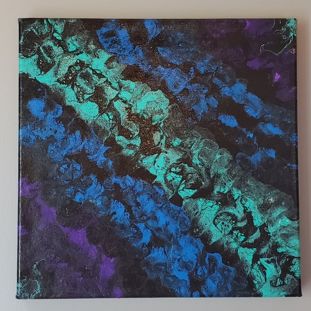 Acrylic Fluid Art on Canvas